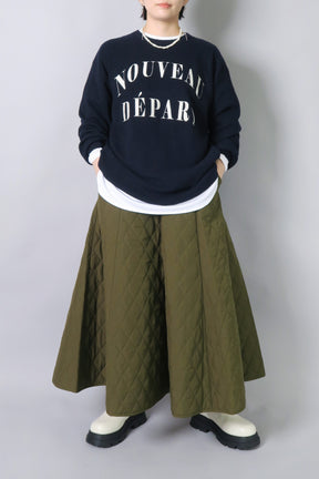 キルトロングスカート