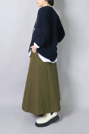 キルトロングスカート