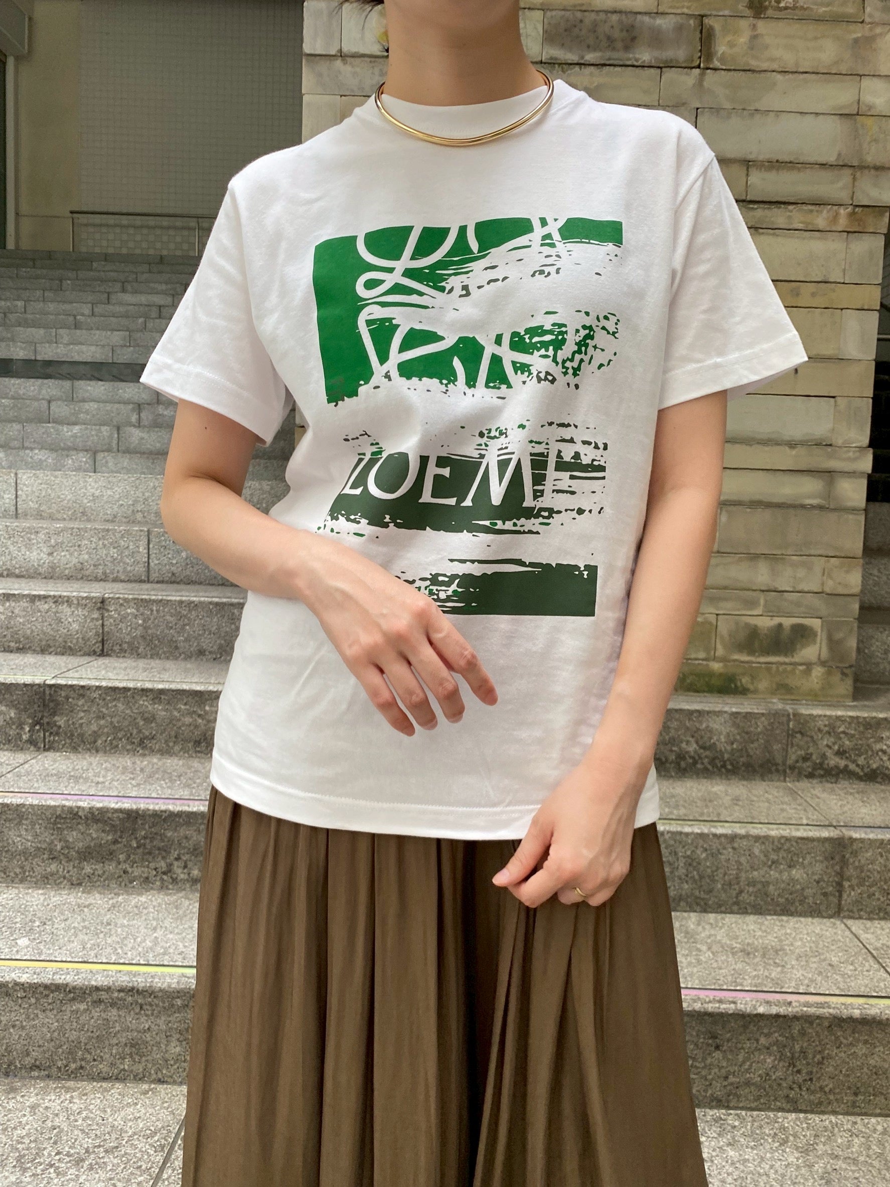 Accountロゴ×ペイントTシャツ.