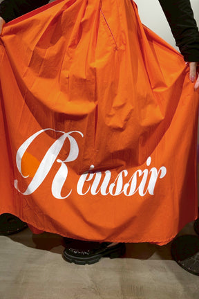 DOS DIOSAS (ドスディオサス) ロゴプリントギャザースカート D8507　オレンジ