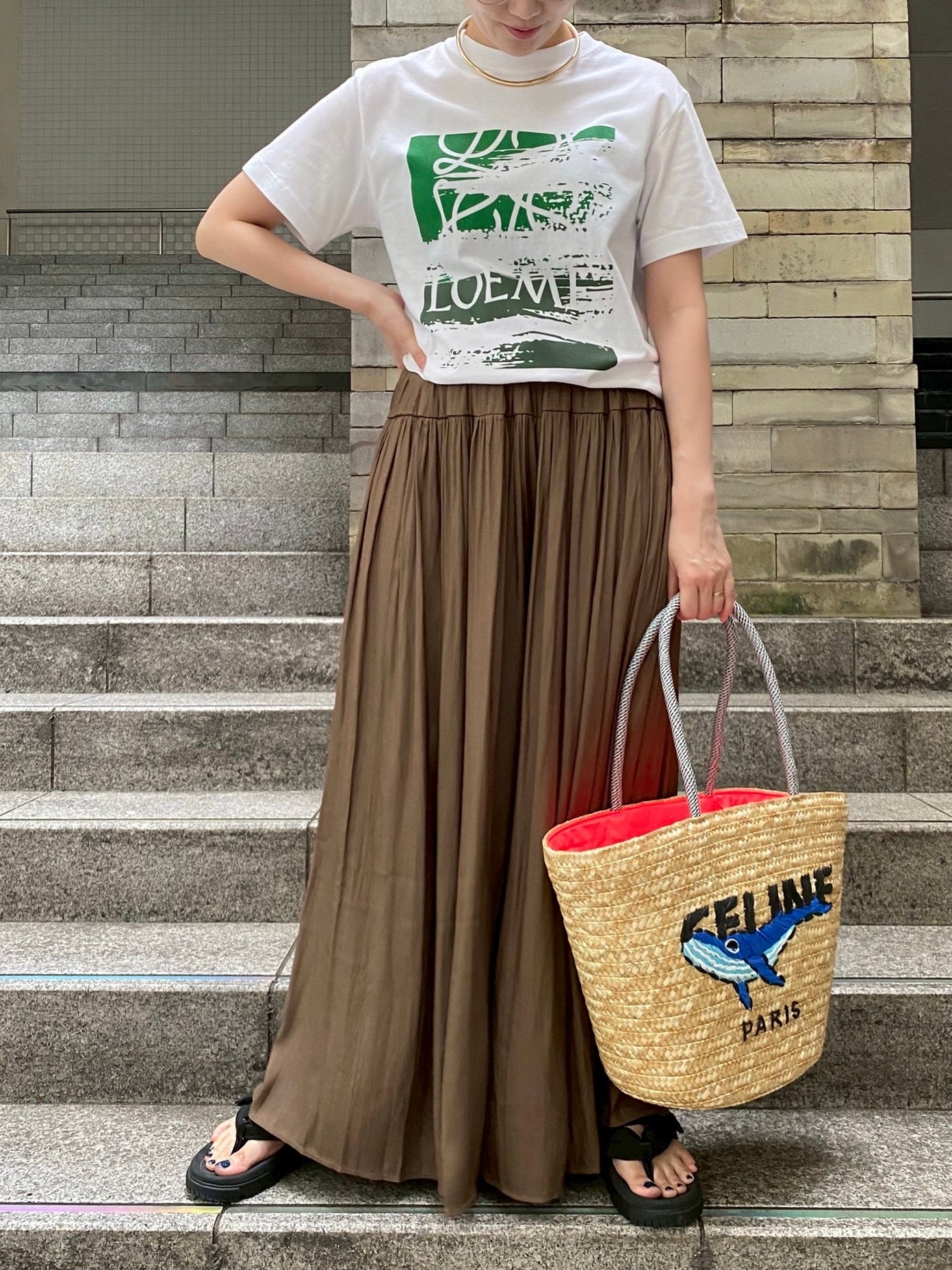 Accountロゴ×ペイントTシャツ.