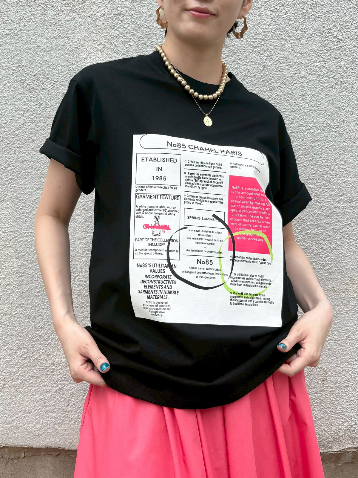 AccountパフュームレシートTシャツ