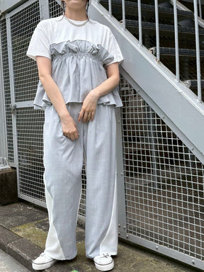 麻ビスチェドッキングTシャツ