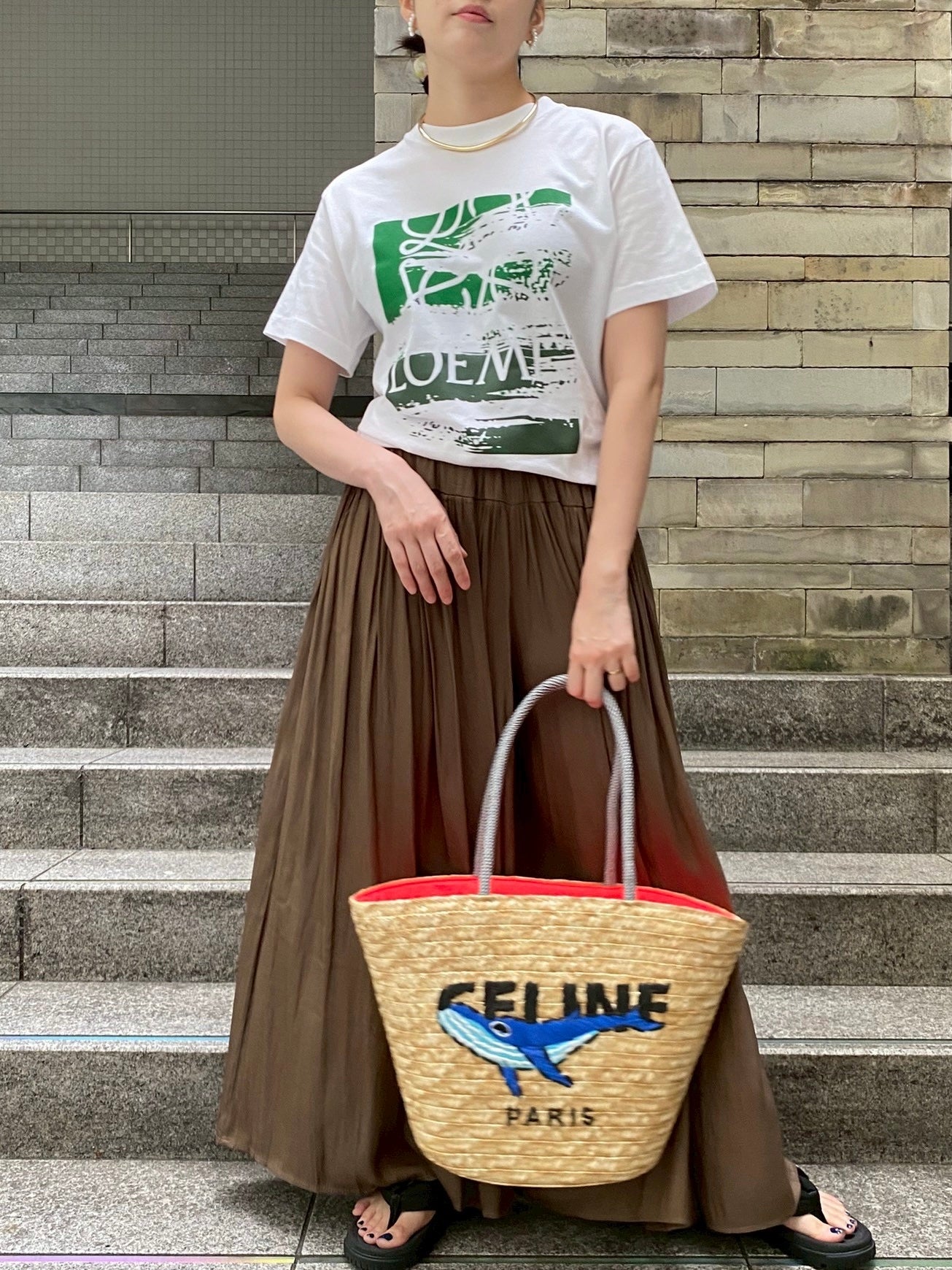 Accountロゴ×ペイントTシャツ.