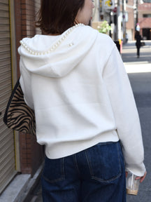 パールニットパーカー