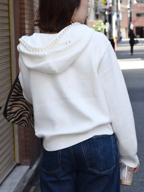 パールニットパーカー