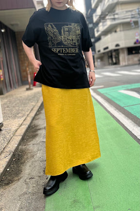 ファブリックカラーカラースカート
