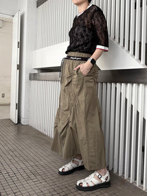ギャザーナイロンスカート