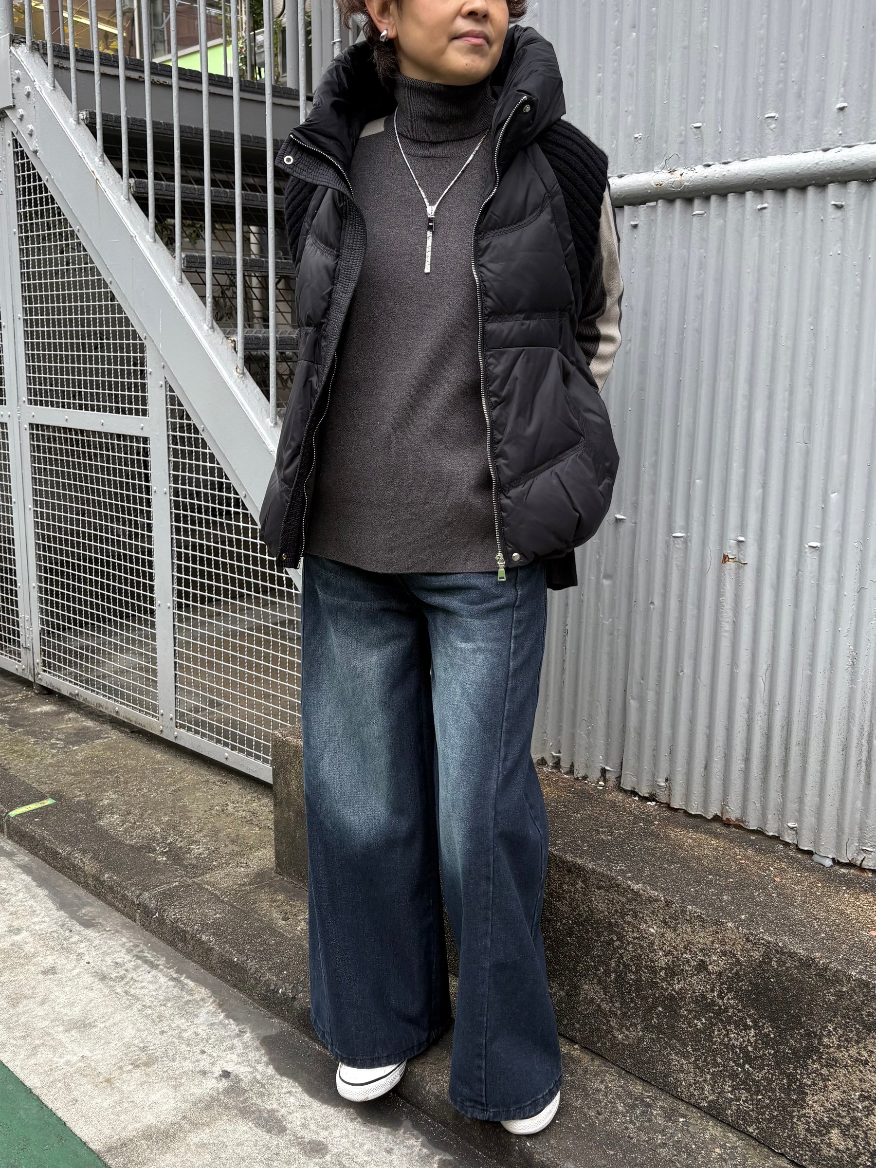 PaulineBleu(ポリーヌブロー) ニットダウンベスト 47351