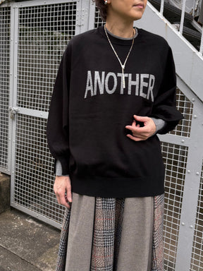 袖バルーンロゴニット