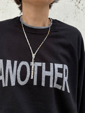 袖バルーンロゴニット