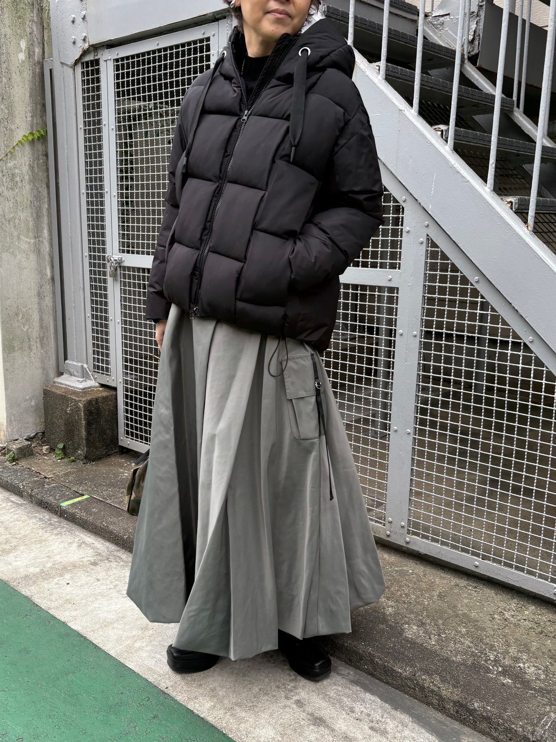 裾バルーンミリタリースカート