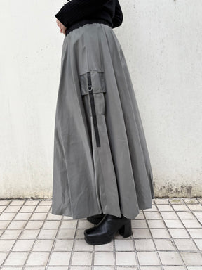 裾バルーンミリタリースカート