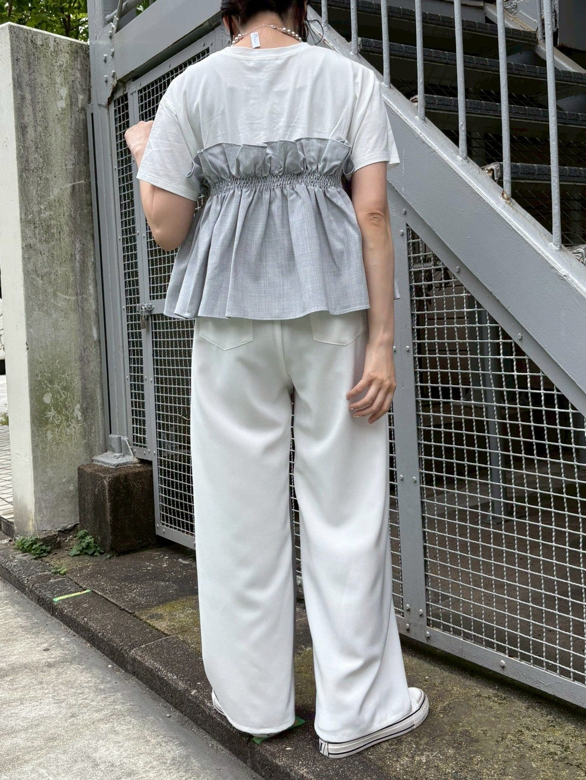 麻ビスチェドッキングTシャツ