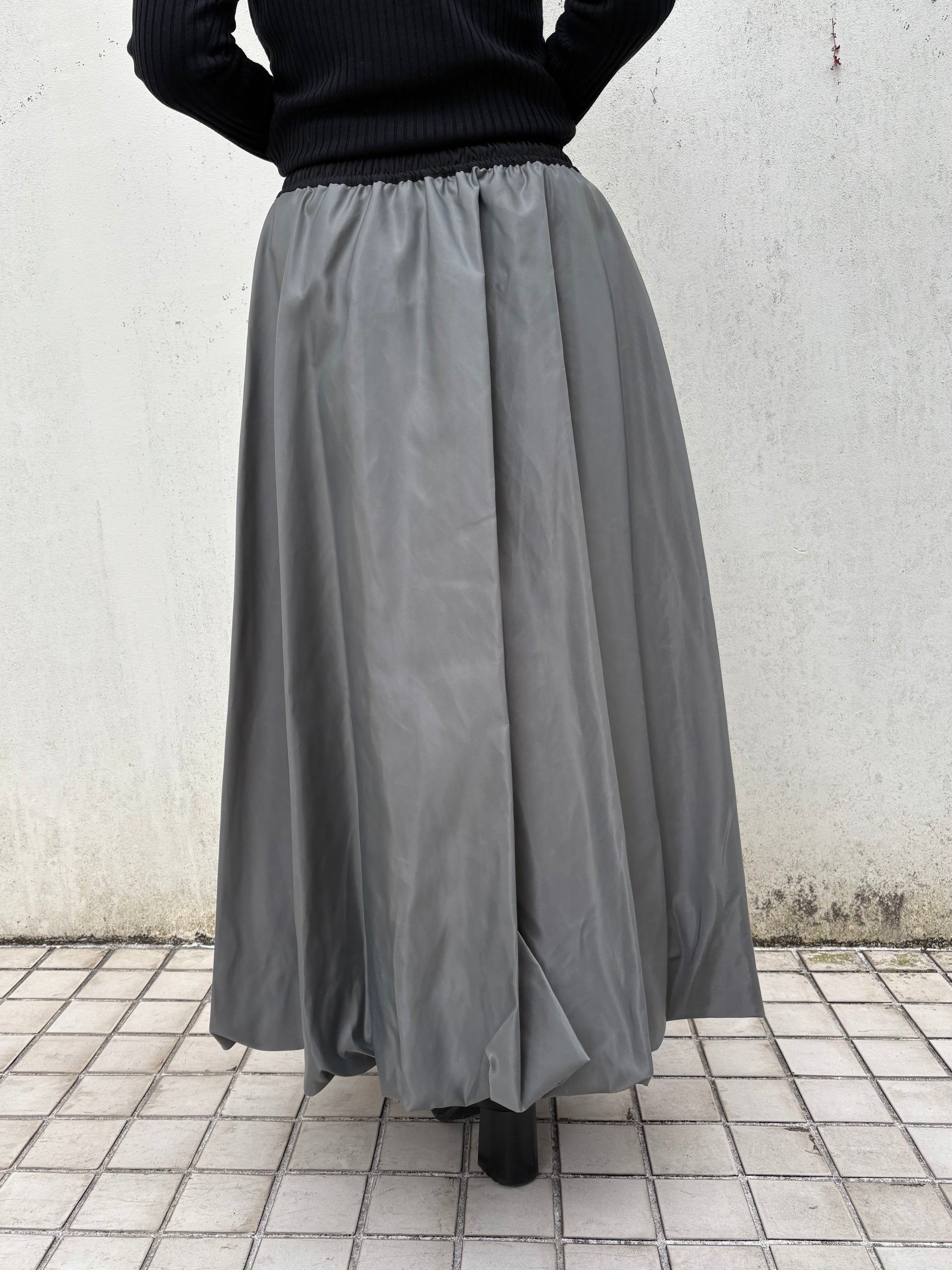 裾バルーンミリタリースカート