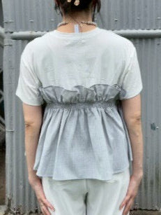 麻ビスチェドッキングTシャツ