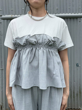 麻ビスチェドッキングTシャツ