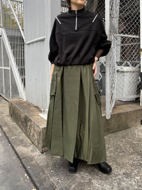 裾バルーンミリタリースカート