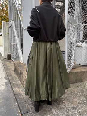 裾バルーンミリタリースカート