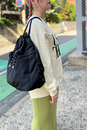 +81BRANCA×OUTDOOR PRODUCTS ステッチデザインナップサック