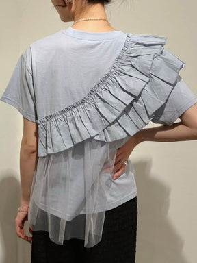 フリルチュールドッキングTシャツ