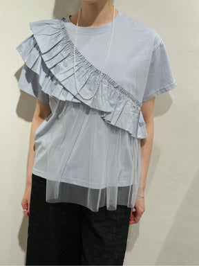 フリルチュールドッキングTシャツ