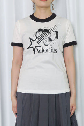 Adnisis ( アドニシス ) ロゴ プリント 半袖 Tシャツ