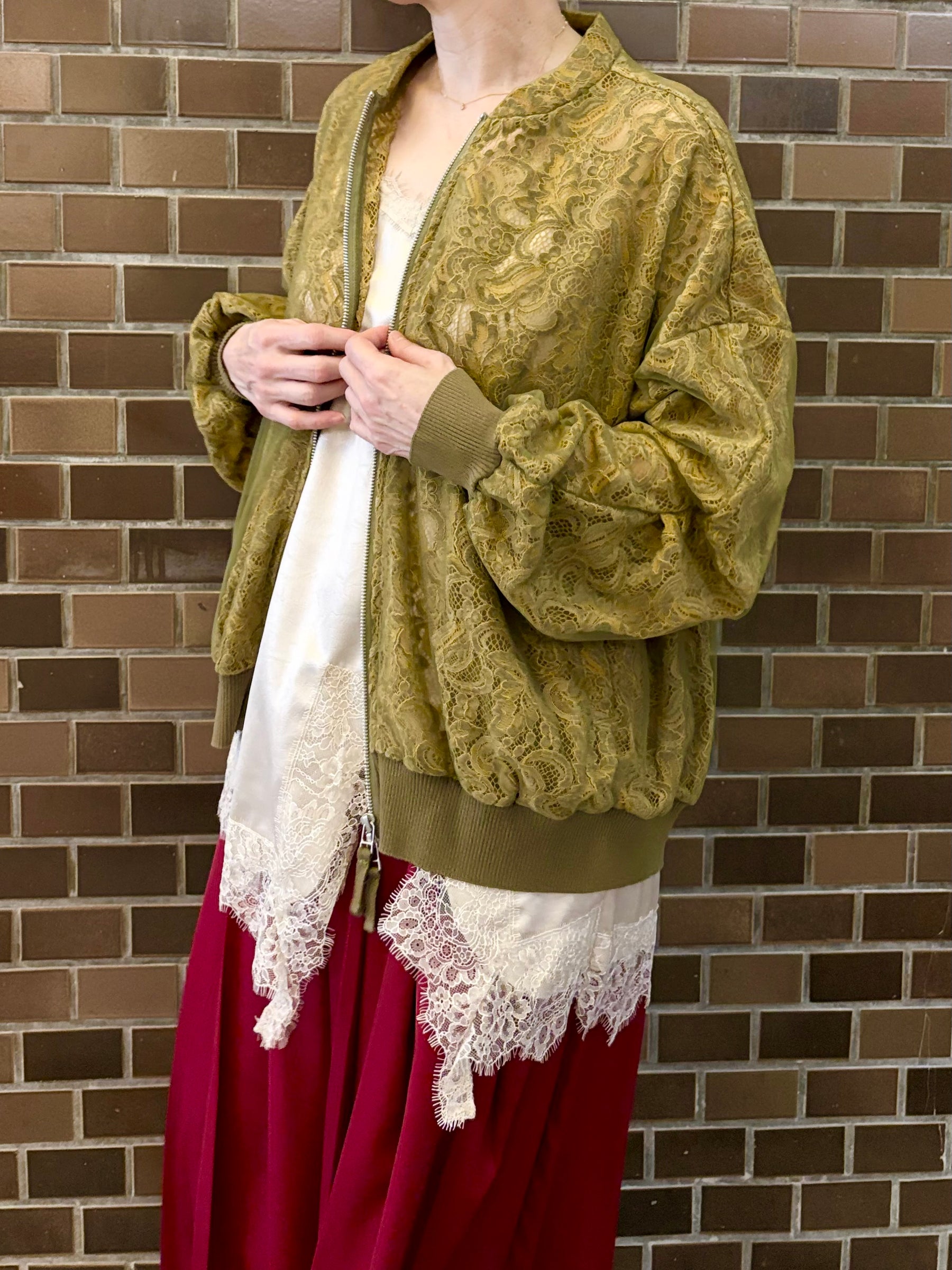 レースチュールブルゾン | LACE TULLE BLOUSON