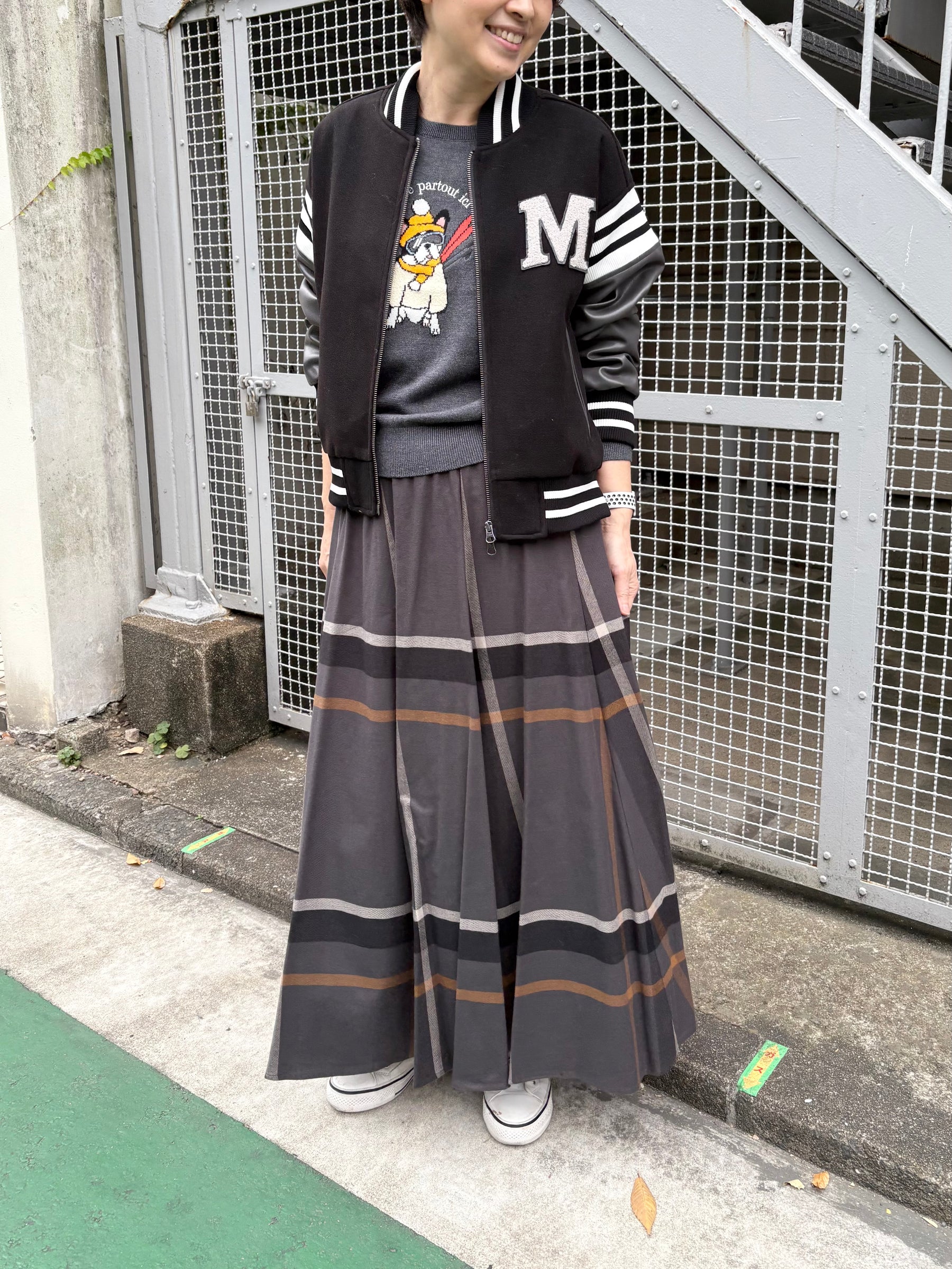 チェックスカート