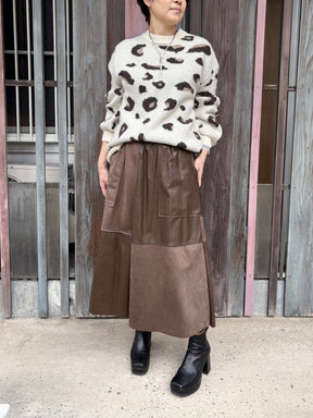 レオパードニット