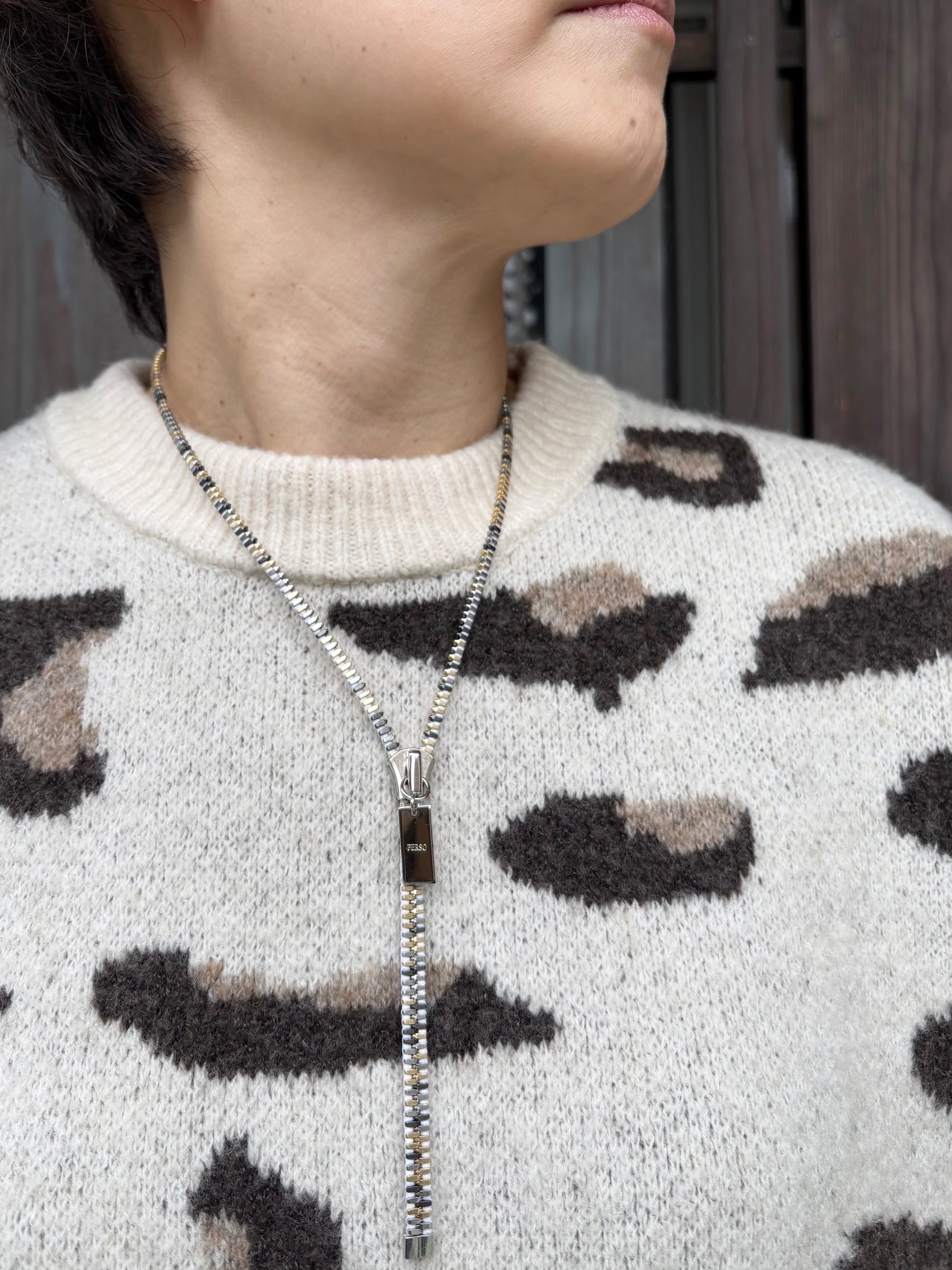 レオパードニット