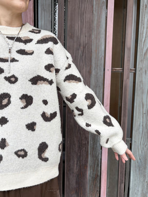 レオパードニット