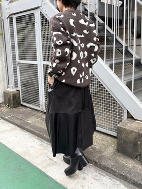 レオパードニット