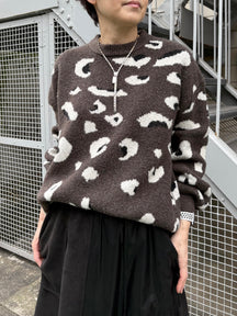 レオパードニット