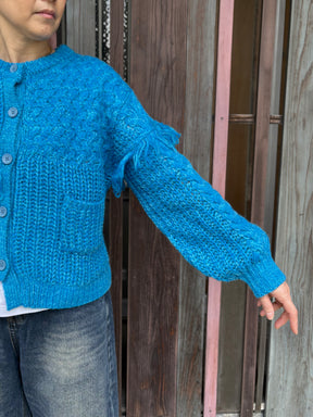 フリンジニットカーディガン