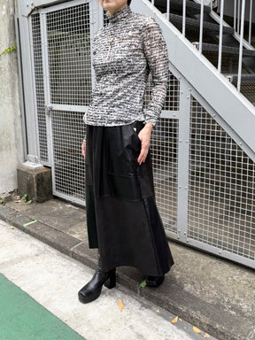 テキストロゴハイネックカットソー