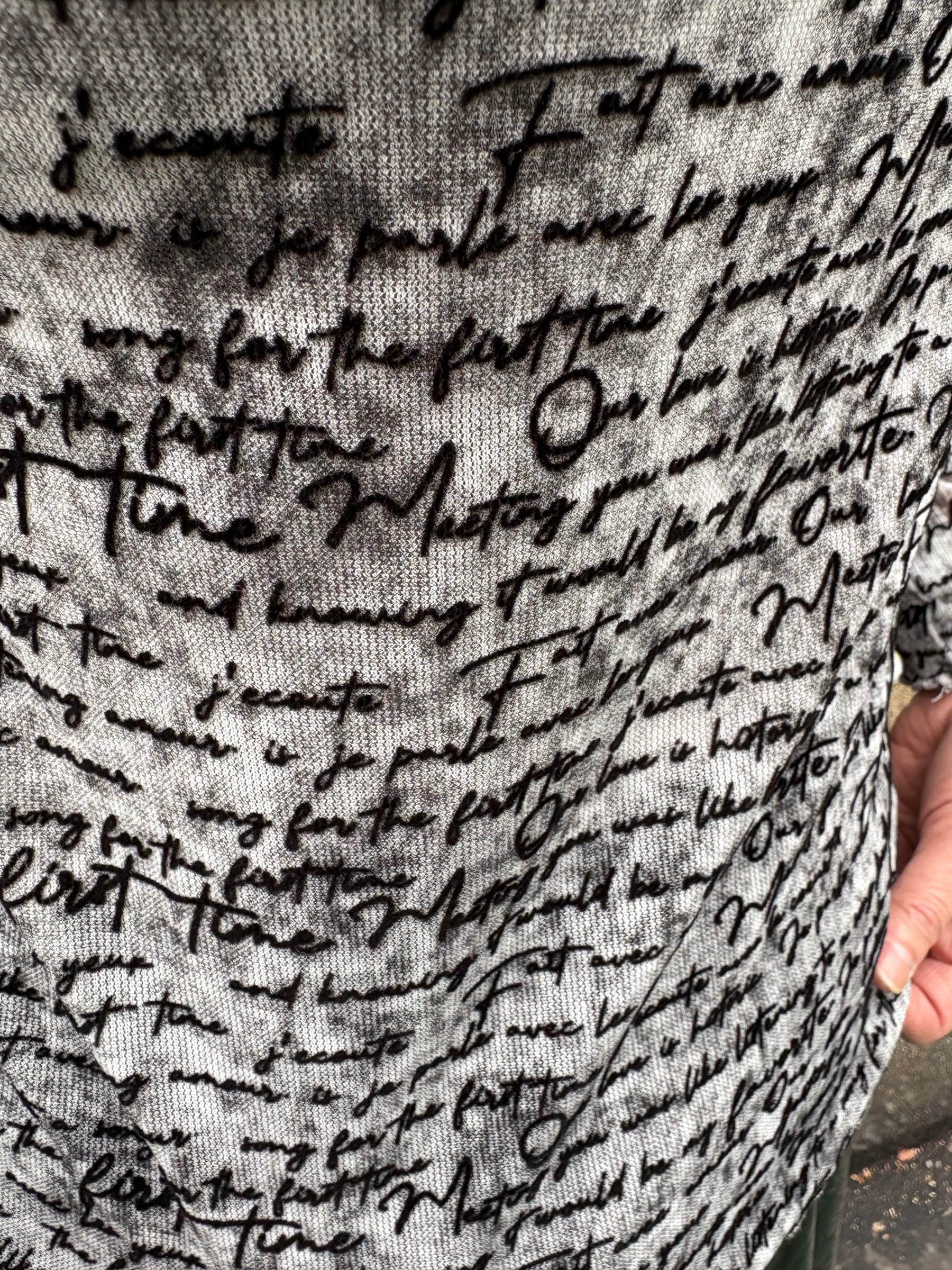 テキストロゴハイネックカットソー