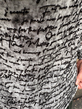 テキストロゴハイネックカットソー