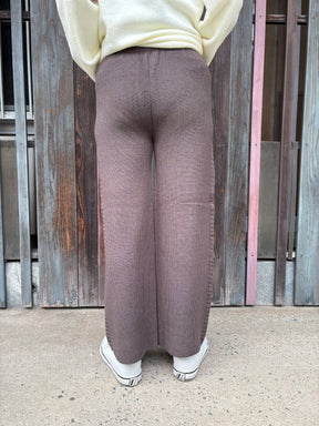 サイドケーブルラインニットパンツ