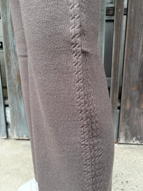 サイドケーブルラインニットパンツ