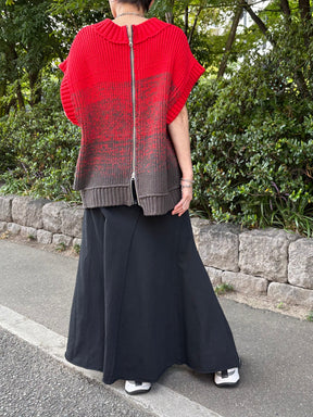 2WAYグラデーションアランニットベスト | 2WAY GRADATION ARAN KNIT VEST