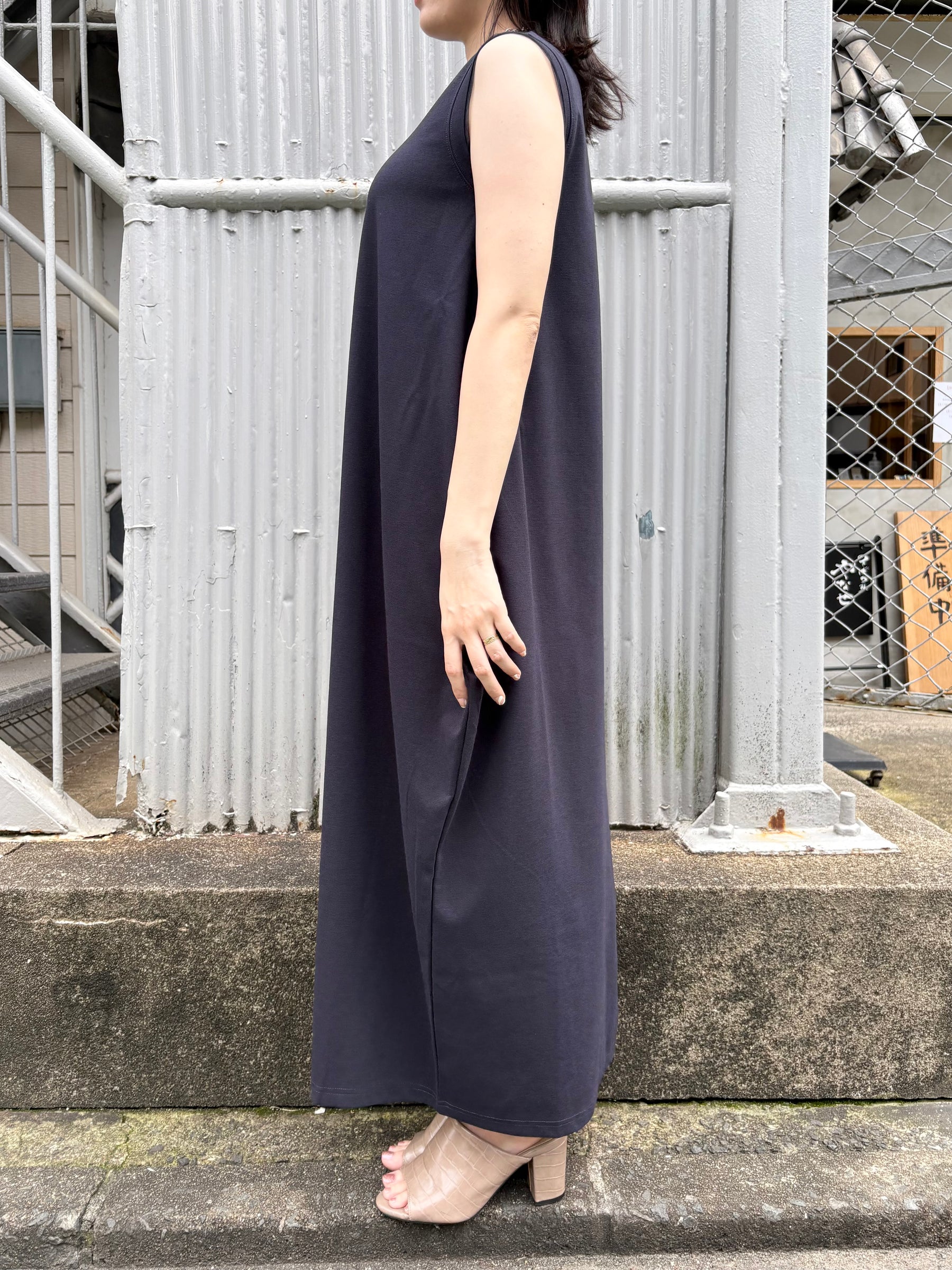 サイドドレープワンピース