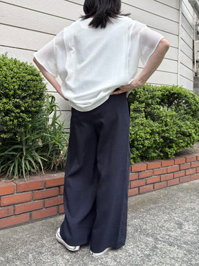 麻タッチタックパンツ