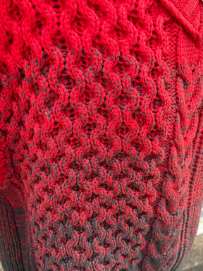 2WAYグラデーションアランニットベスト | 2WAY GRADATION ARAN KNIT VEST