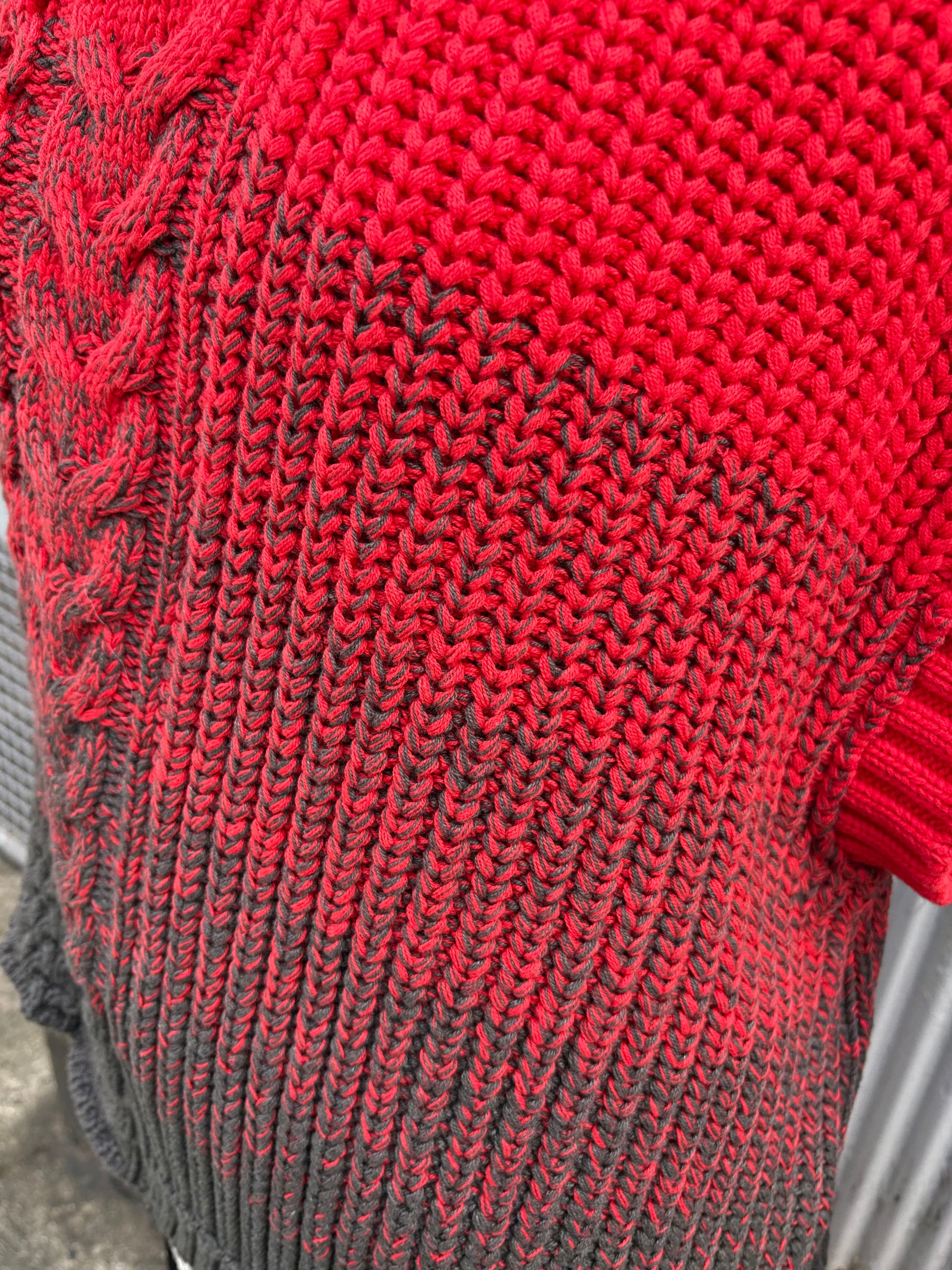 2WAYグラデーションアランニットベスト | 2WAY GRADATION ARAN KNIT VEST