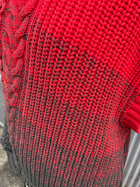 2WAYグラデーションアランニットベスト | 2WAY GRADATION ARAN KNIT VEST