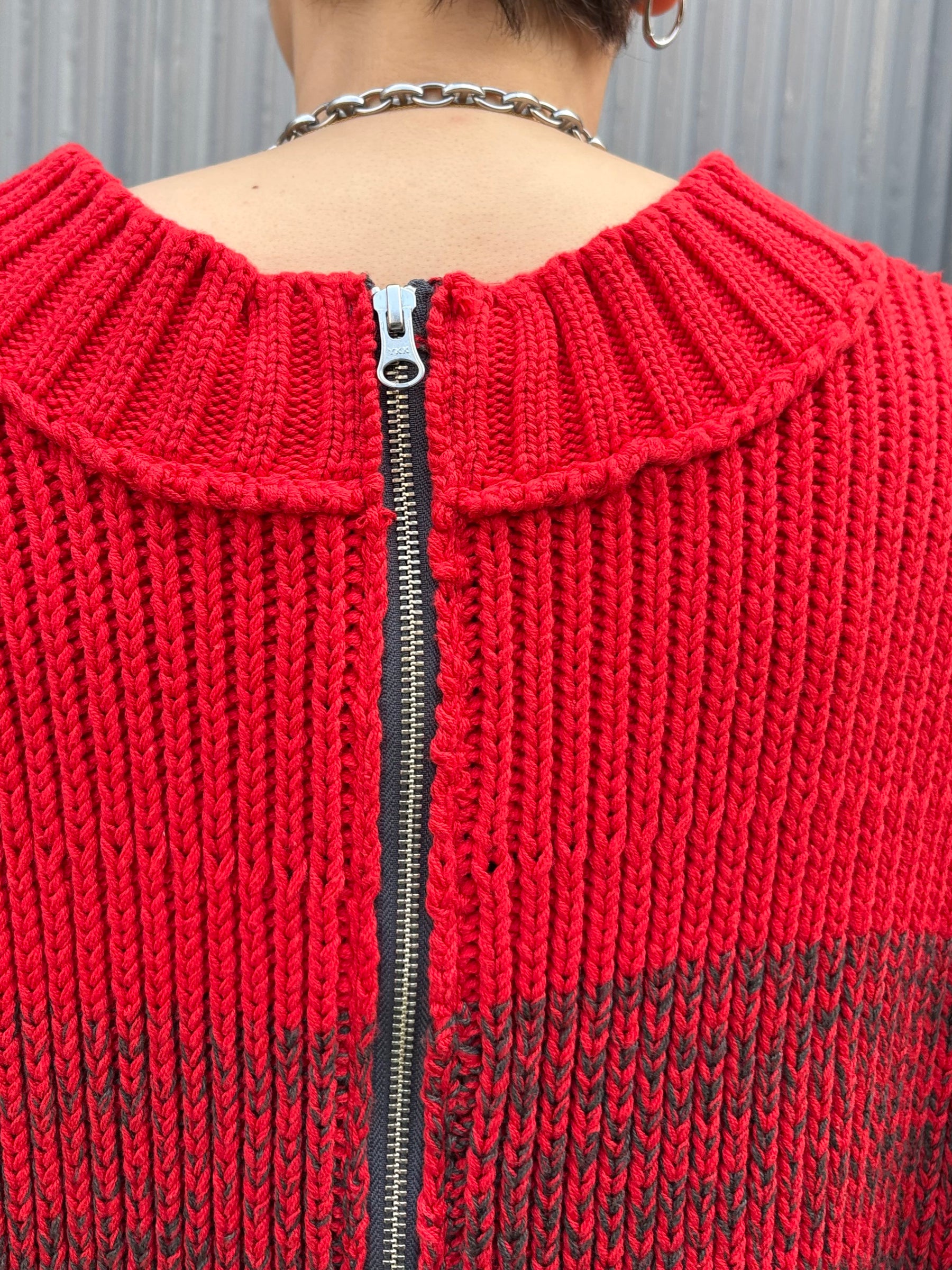 2WAYグラデーションアランニットベスト | 2WAY GRADATION ARAN KNIT VEST