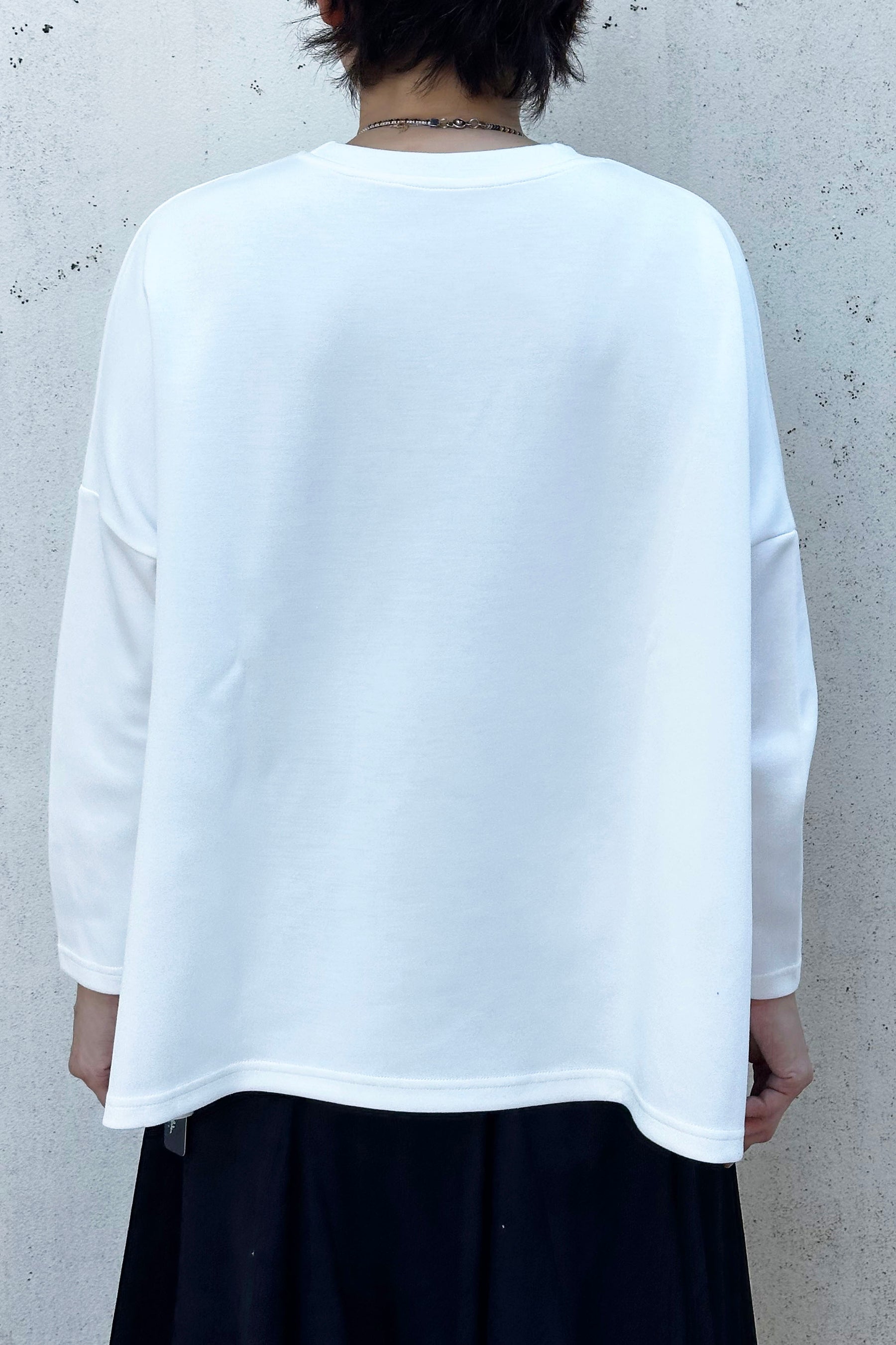 Pラインプリント長袖TOPS