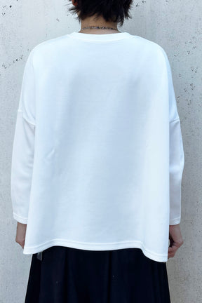 Pラインプリント長袖TOPS