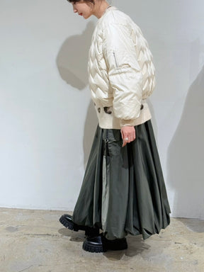 ジグザグキルティングダウンブルゾン